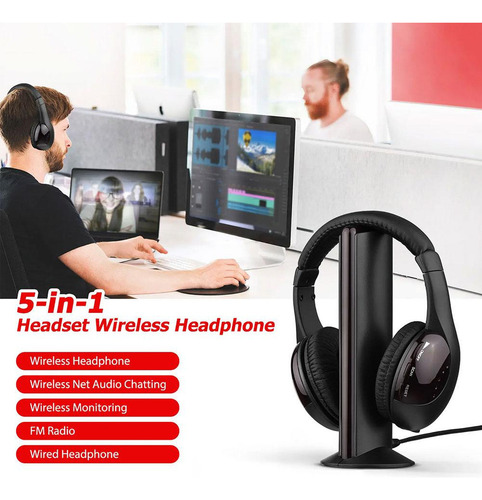 Auriculares Inalámbricos Bluetooth Mh2001 5 En 1 Con Sonido