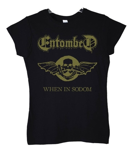 Polera Mujer Entombed When In Sodom Metal Abominatron