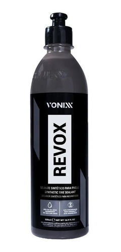 Revox Selante Pneu Pretinho Vonixx 500ml Resistente À Água