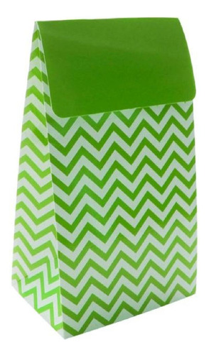 Cajita Sorpresa Chevron X 12 Verde Lima