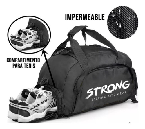 Maleta Mochila Multiposiciones Deportiva Viaje Strong Pro