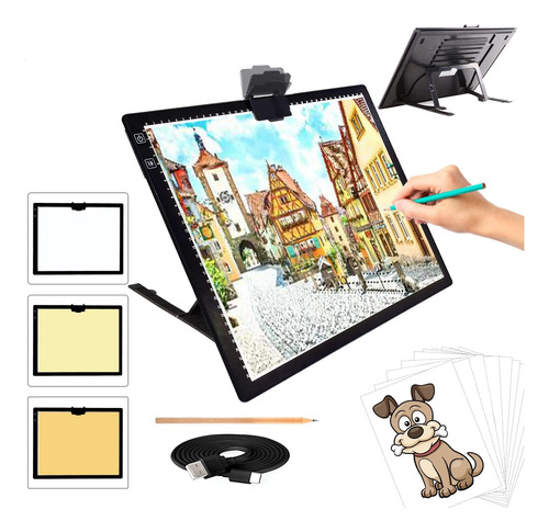 A3 Light Pad De Luz Recargable Para Pintar Con Diamantes