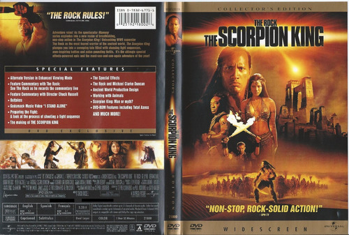 El Rey Escorpión The Rock The Scorpion King Dvd Importado R1