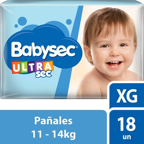 Pañales Babysec Ultrasec Tri Pack Xg X 18 Género Sin género Tamaño Extra grande (XG)