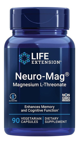 Neuro-mag L-treonato De Magnesio Life Extension 90 Cápsulas