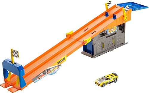 Hot Wheels Rooftop Race Garage Playset, Race To The Finis...