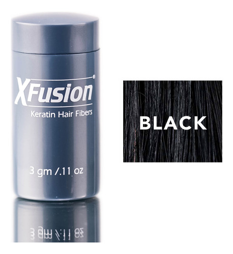 Fibras Capilares Xfusion, Queratina Negra, 0.11 Onzas