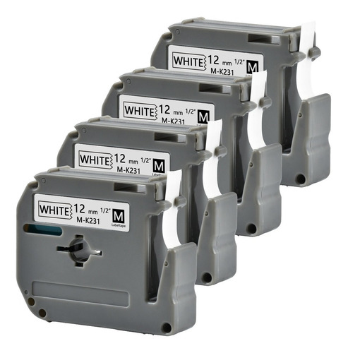 4 Cintas Mk231 Mk-231 12 Mm Blanco Para Pt-70 Pt-80
