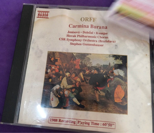 Carmina Burana Carl Orff Cd Original