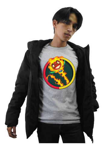 Panda Playera Gris Girasol Antorcha Plantas Vs Zombies