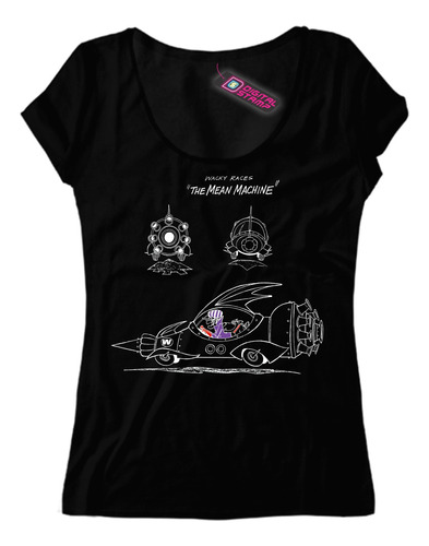 Remera Mujer Los Autos Locos The Mean Machine  S3 Dtg