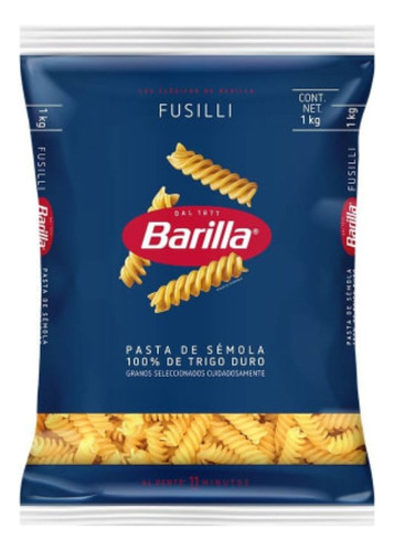 3 Pzas Pasta Barilla Fusilli 1 Kg