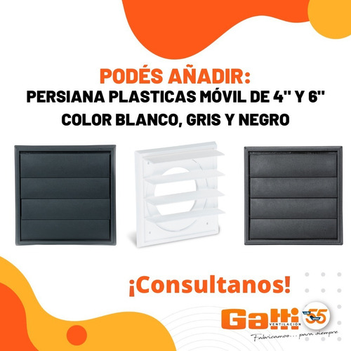 Imagen 8 de 9 de Extractor De Aire Baño 5 Gatti Ventilación Motor Potenciado