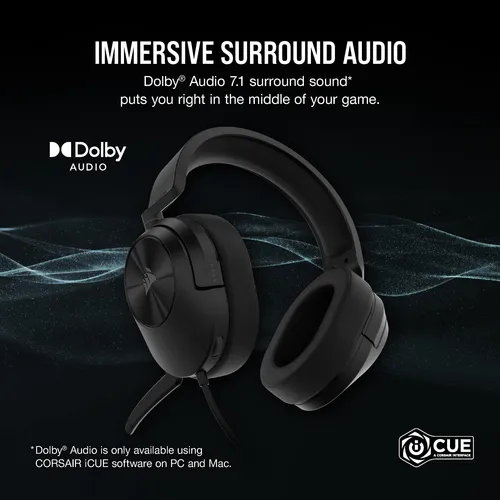 Auriculares Para Juegos Corsair Hs55 Surround Carbon Con Son