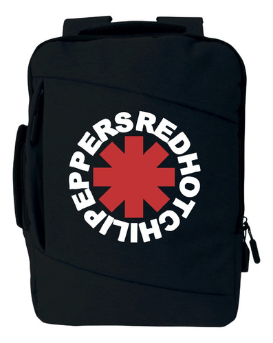 Morral Red Hot Chili Peppers Maleta Espalda Portafolio Black