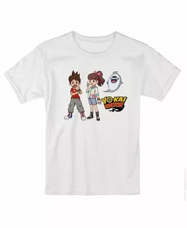 Remera Niño Yo Kai Watch 3 Personajues