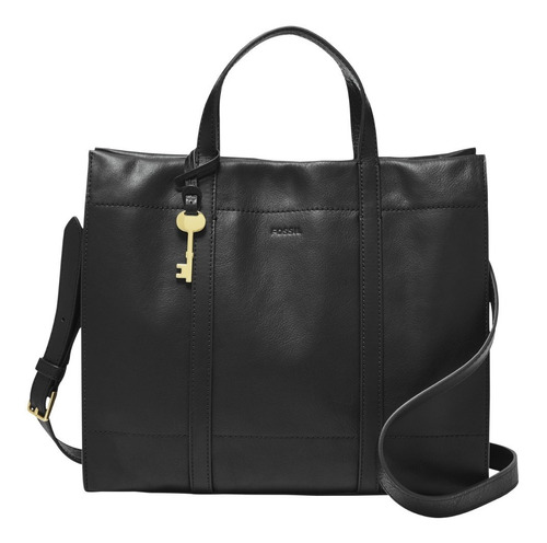 Bolsa Dama Fossil Carmen Shopper Color Negro