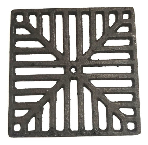 Reja Rejilla Hierro Fundido Sin Marco 25x25 Cm Piso Patio 