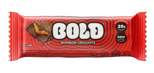 Barra De Proteína Bombom Crocante Bold Bar 60g