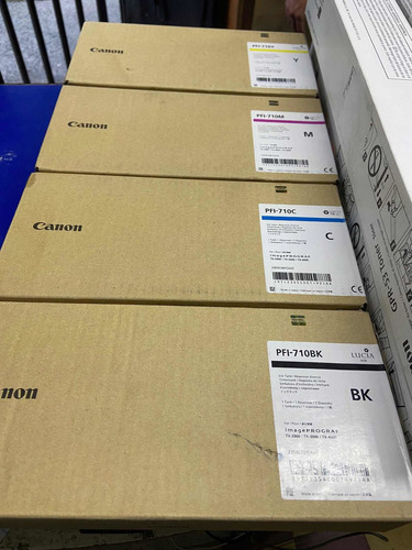 Kit Tintas Plotter Pfi-710 Canon Tx-2000/3000/4000 Nuevas (Usado)