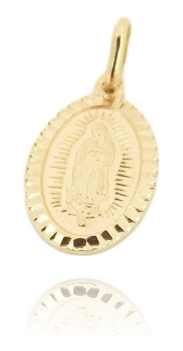 Medalla Virgen De Guadalupe Bautizo P.c Oro Italiano 10k 1.6