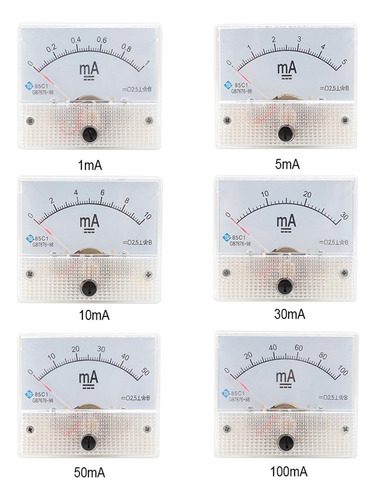 Medidor De Corriente De Panel Analógico 0-10ma