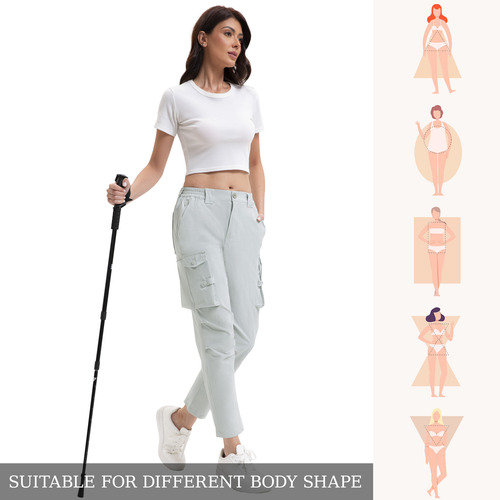 Casual Gym Bolsa Celular Pants Jogger Corte Stretch De Mujer