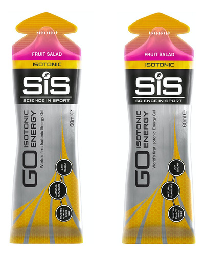 Pack 2 Gel Go Isotonico Sis Running Ciclismo Deporte Sabores