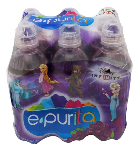 Epurita Agua Con Jugo De Uva - 6 Piezas