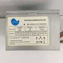 Comprar Fonte Nominal Pctop Modelo: Atx-200w Real 24p 200w Sata