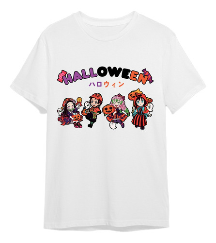 Playera Demon Slayer - Especial Halloween Chibis