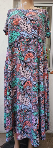 Pack X 5 Vestidos Midi Manga Corta Seda Fría