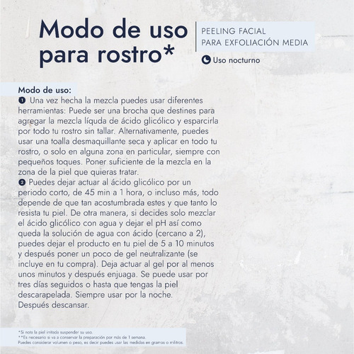 Imagen 10 de 10 de Ácido Glicólico Cosmético 70% Líquido 100 Ml (rinde 1 L)