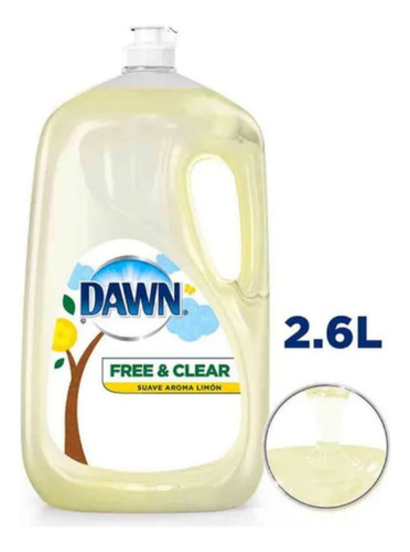 Lavatrastes Dawn Free & Clear Detergente Líquido 2.6 L