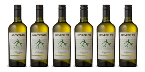 Vino Novecento Raices Chardonnay  Pack 6u X 750 Ml 