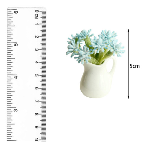 Accesorios De Flores Para Casa De Muñecas, Casa De Azul