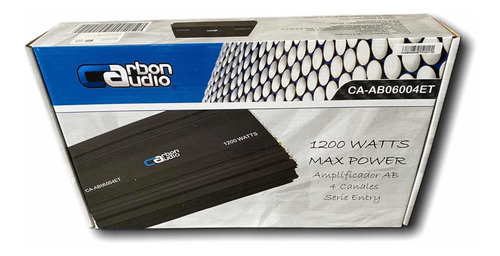 Imagen 4 de 5 de Amplificador Carbon 4 Canales 1200 Watts Clase A/b Ab6004et