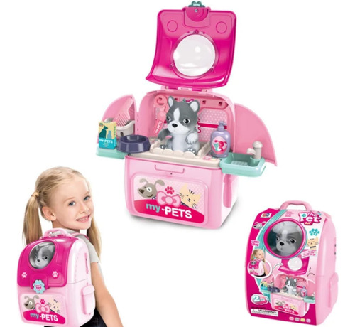 Kit Maleta Medico Perro Portable 2 En 1 Juguete Para Niñas