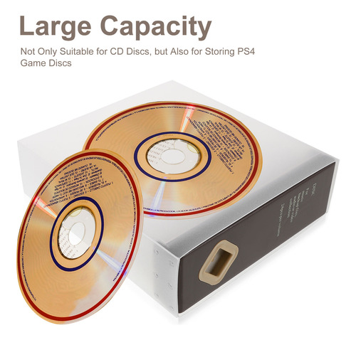 Capacidad: Soporte Para Cd/dvd: Funda Protectora De Plástico