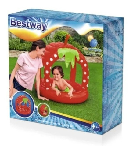 Pileta Inflable Con Techo Frutilla Bestway 52387 C/filtro Uv