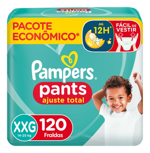 Pampers Pants Ajuste Total XXG 120 Unidades Sem gênero
