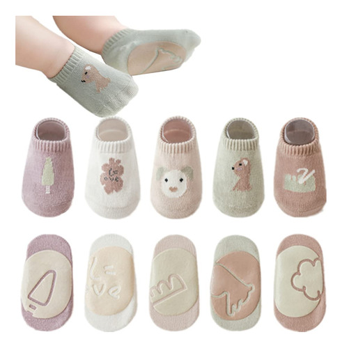 Calcetines Antideslizantes Para El Suelo Del Beb Con Los Apr