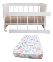 Comprar Cuna Colecho Con Baranda Desmontable Ruedas Y Colchon