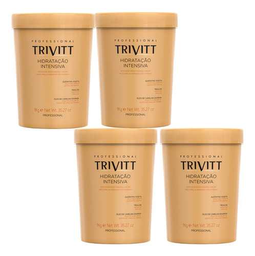 Máscara Hidratação Intensiva Trivitt 1kg - 4 Unidades