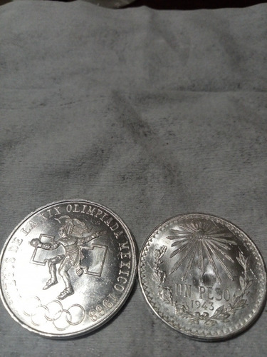 Moneda De  Plata   Olímpicos 1986  Un Peso   1943  0720