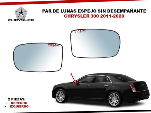 Par De Lunas Espejo Chrysler 300 2011-2020 Sin Desempañante