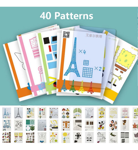 Modelo De Estênceis De Desenho: Álbum De Impressão 3d, Livro
