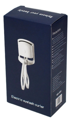 Enchinador Rizador De Pestañas Electrico Termico Recargable Color Blanco