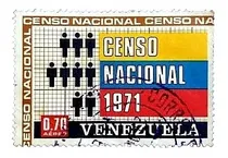 Comprar 2 Estampillas Venezolanas Censo Nacional Venezuela Año 1971 