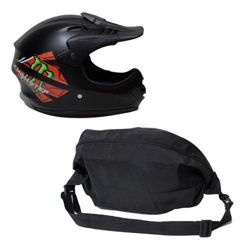 Casco Bicicross Bmx Niño Con Tula Especial Para Protegelo